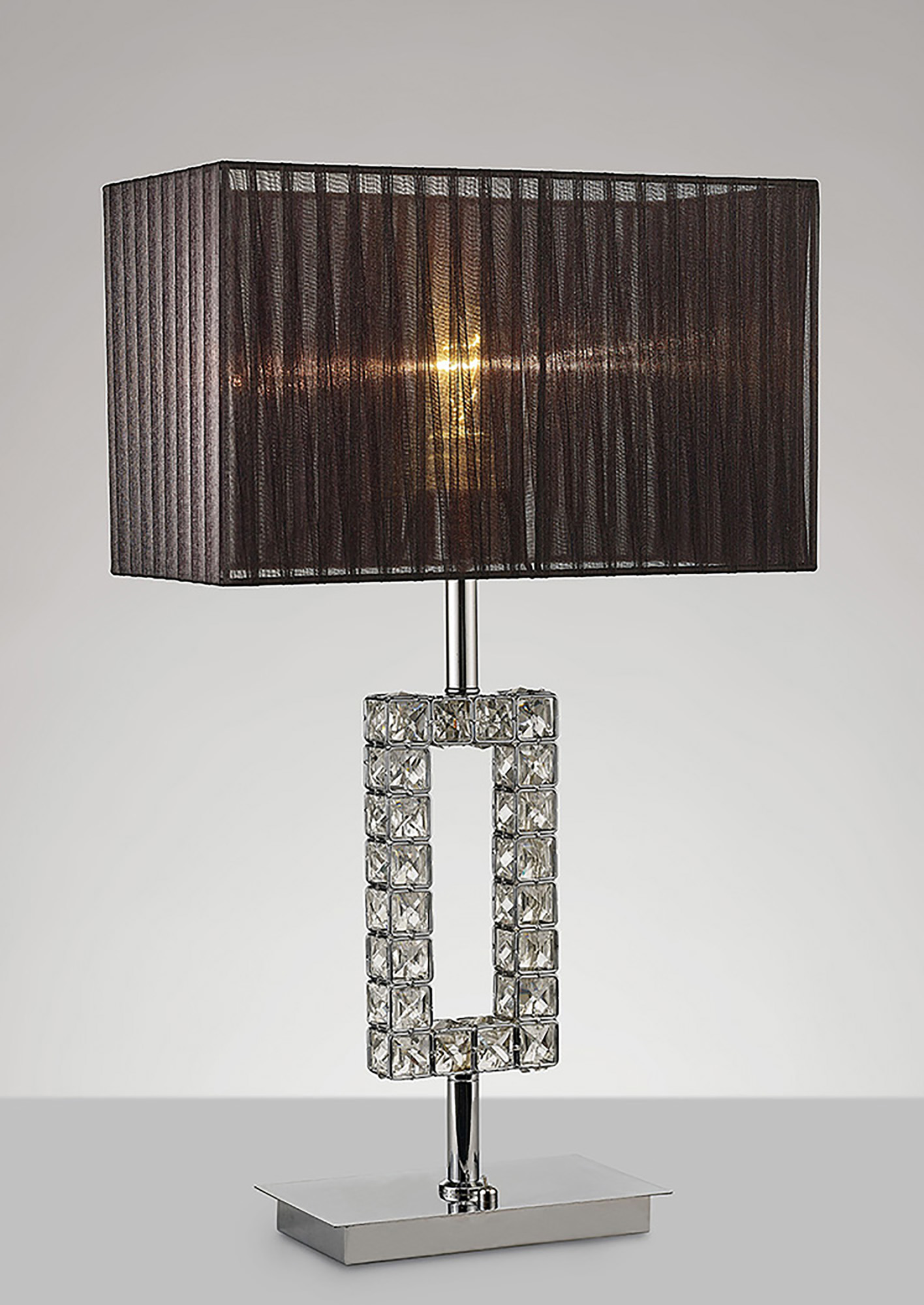IL31726  Florence Crystal 61.5cm 1 Light Table Lamp